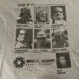 Imperial academy Grey Class of 77” Star Wars Tee shirt